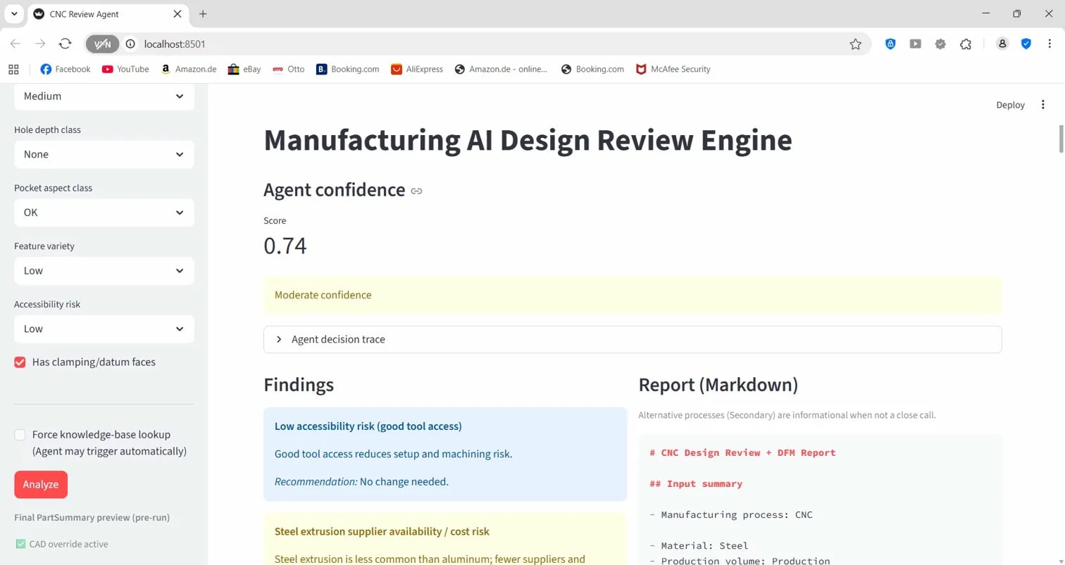 Manufacturing AI Design Review